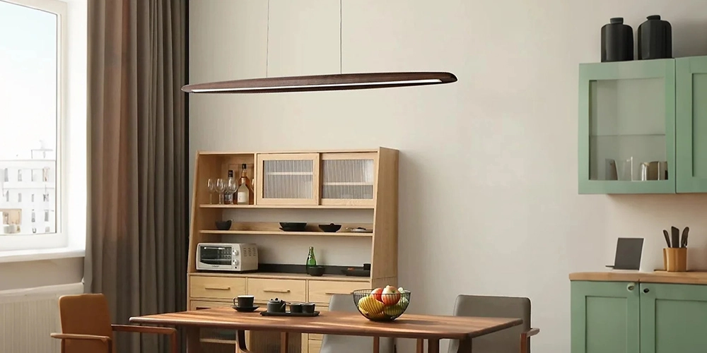 walnut pendant lighting