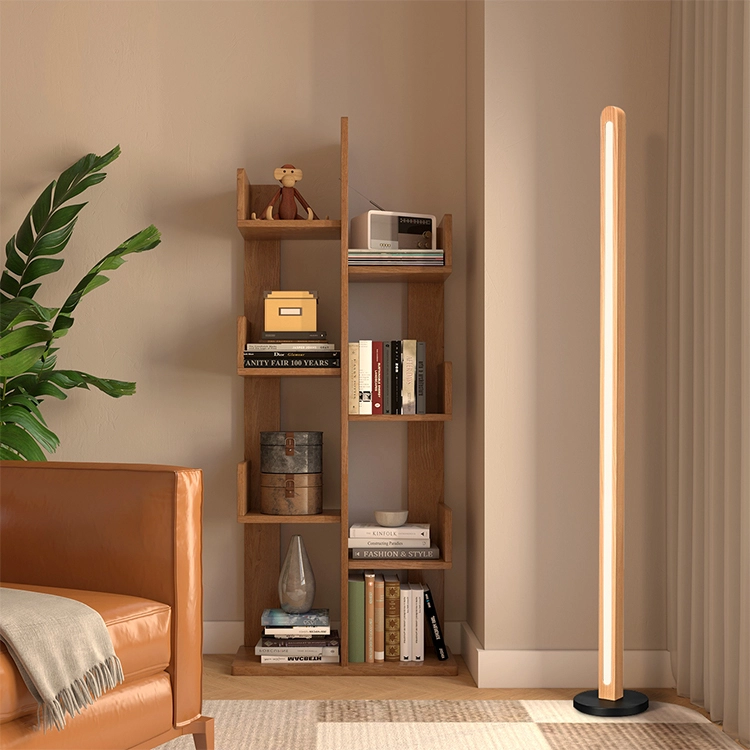 wooden floor reading lamp​