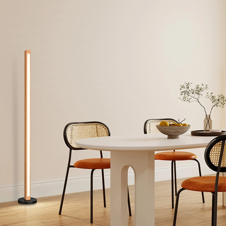wooden stand floor lamp