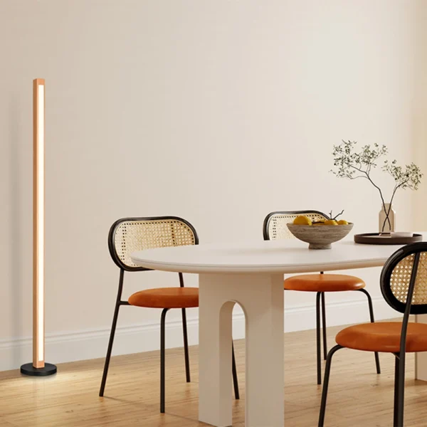 oak wood floor lamp