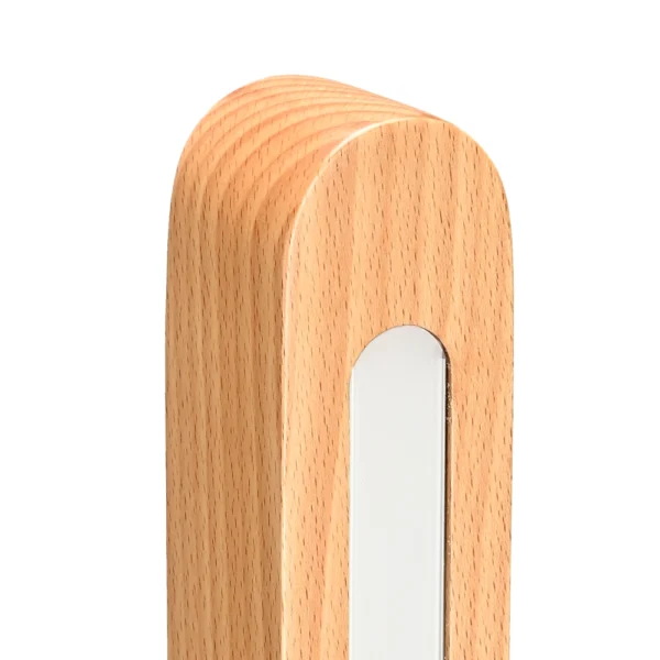 wooden corner floor lamp
