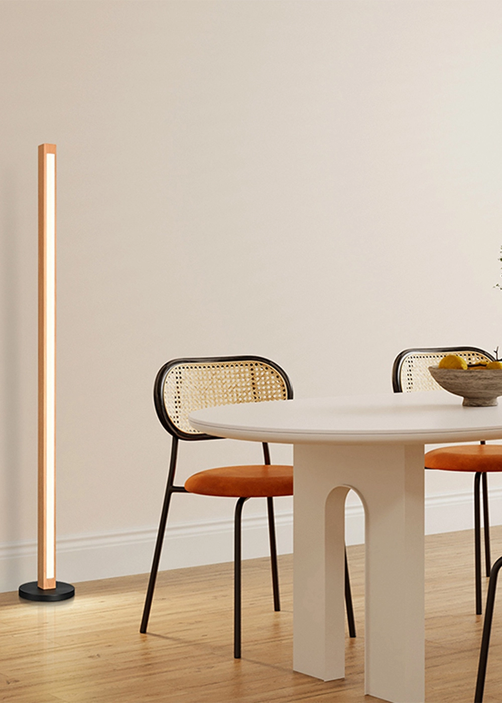 wooden standing lampe for living room